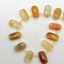 Load image into Gallery viewer, Premium! Faceted Natural Carnelian Agate 18x10x6mm Rectangular Bead Strand - PremiumBead Alternate Image 12