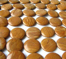 Load image into Gallery viewer, 3 Oregon Jasper 30x7mm Coin Pendant Beads 8830 - PremiumBead Alternate Image 2