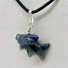 Load image into Gallery viewer, Sodalite Fish Koi Solid Sterling Silver Pendant! Swimmin' 509265Sds - PremiumBead Alternate Image 6