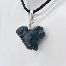 Load image into Gallery viewer, Black Stallion Obsidian Horse Pony Pendant with Silver Findings | 1" Long - PremiumBead Primary Image 1