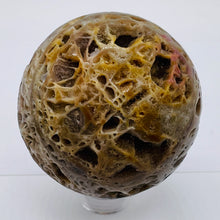 Load image into Gallery viewer, Druzy Sphalerite Meditation Scry Sphere Round | 2 1/2" |Brown/Orange| 1 Sphere |