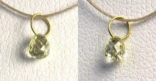 Load image into Gallery viewer, 0.29cts Natural Canary Diamond 18K Gold 4x2.5mm Pendant 8798Q - PremiumBead Primary Image 1