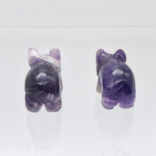 Load image into Gallery viewer, 2 Purple Piggies Hand Carved Amethyst Pig Beads | 22x13x11mm | Purple - PremiumBead Alternate Image 10