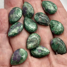 Load image into Gallery viewer, Rare Ruby Fuschite Teardrop Bead 7.5" Strand 9578HS