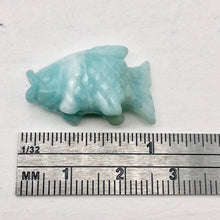 Load image into Gallery viewer, Carved Azurite Koi Fish Figurine Worry Stone | 23x11x5mm | Blue - PremiumBead Alternate Image 3