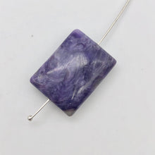 Load image into Gallery viewer, 29cts of Rare Rectangular Pillow Charoite Bead | 1 Beads | 23x17x8mm | 10872B - PremiumBead Alternate Image 5