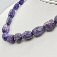 Load image into Gallery viewer, Rare Deep Purple Charoite Nugget Bead Strand - 78 grams 110258J - PremiumBead Primary Image 1