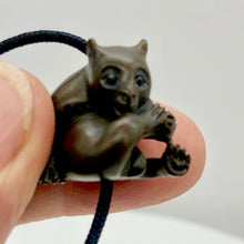 Load image into Gallery viewer, Carved & Signed Adorable Koala Bear Teak Ojime Bead | 20x18x16mm | Brown - PremiumBead Alternate Image 4