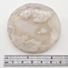 Load image into Gallery viewer, Cherry Blossom Agate Coin | 60mm | Pink White | 1 Pendant Bead |