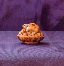 Load image into Gallery viewer, Hoppity Hop Carved Bunny Rabbit Boxwood Ojime/Netsuke Bead - PremiumBead Alternate Image 2