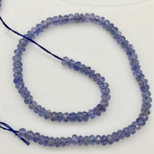 Load image into Gallery viewer, Tanzanite Faceted From 3x1.25mm to 2.5x1mm Roundel Bead 7.5 inch Strand 9713HS