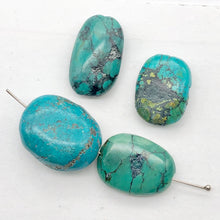 Load image into Gallery viewer, Turquoise Nugget Beads | 22x18x12yo 20x15x8mm | Blue | 4 Beads