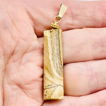 Load image into Gallery viewer, Picture Jasper 14K Gold Filled Drop/Dangle Pendant | 2 1/2" Long | Brown.Orange|