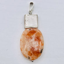 Load image into Gallery viewer, Sunstone Sterling Silver Drop/Dangle | 2 1/4" Long | Pink/Golden | 1 Pendant |