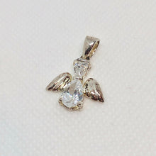 Load image into Gallery viewer, April! Crystal Kid Angel & Sterling Silver Pendant 9925Db - PremiumBead Alternate Image 2
