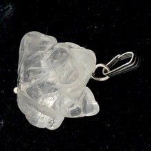 Load image into Gallery viewer, Ribbit! Natural Quartz Frog Solid Sterling Silver Pendant 509266QZS