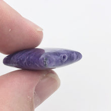 Load image into Gallery viewer, 70cts of Rare Rectangular Pillow Charoite Beads | 2 Beads | 25x20x8mm | - PremiumBead Alternate Image 9