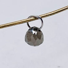 Load image into Gallery viewer, Diamond w/Loop .27 cts Teardrop | 3x3 mm. | Green | 1 Pendant |