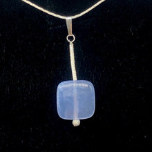 Load image into Gallery viewer, Blue Chalcedony Sterling Silver Drop Pendant | 1 3/4" Long |