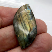 Load image into Gallery viewer, Labradorite Spectrolite Free Form Pendant Bead | 40x20x7mm | Golden Blue |