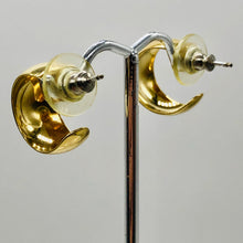 Load image into Gallery viewer, Vermeil Sterling Silver Post Curl Earrings | 3/4" Long | Gold | 1 Pair|