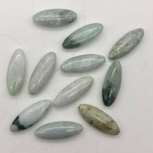 Load image into Gallery viewer, Rare! 3 Carved Natural Burmese Jade 30x11x7mm Beads | 30x11x7mm | multi-Hue - PremiumBead Alternate Image 8