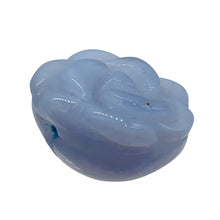 Load image into Gallery viewer, Hand Carved 1 Blue Lace Agate Rose Flower Bead 10213