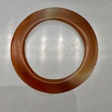 Load image into Gallery viewer, Carnelian Agate Picture Frame Bead | 37x3.5mm | Orange | 23mm opening