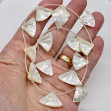 Load image into Gallery viewer, 5 Mother of Pearl 20x14x4mm to 27x22x4mm Briolette Beads 9601