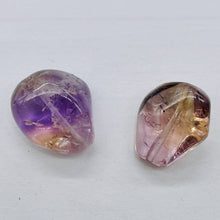 Load image into Gallery viewer, Ametrine Large Nugget Pendant Beads| 21x17x12/20x16x11 | Purple/Gold | 2 Beads |