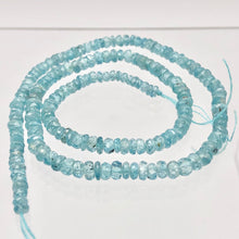 Load image into Gallery viewer, 78.9cts Natural Blue Zircon 4x2.5-3x1.5mm Graduated Faceted Bead Strand 10845 - PremiumBead Alternate Image 5