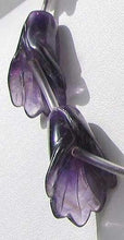 Load image into Gallery viewer, 1 Exquisitely Carved Natural Untreated Amethyst Lily Flower 109612 - PremiumBead Alternate Image 2