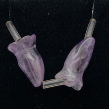 Load image into Gallery viewer, Lovely Carved Amethyst Trumpet Flower Bead Strand | 18 Beads | 110825 - PremiumBead Alternate Image 4