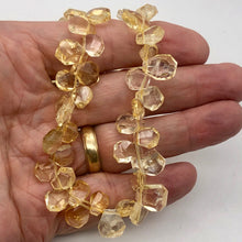 Load image into Gallery viewer, Citrine Faceted Briolette Bead Strand | 13x11 to 11x8x5mm | Golden | 55g |