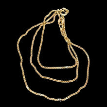 Load image into Gallery viewer, Box Chain Necklace Vermeil over Sterling Silver | 24" Long | Gold | 1 Necklace |