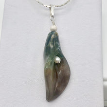 Load image into Gallery viewer, Lily! Fancy Jasper Carved Flower Sterling Silver Pendant | 2" Long | Purple | - PremiumBead Alternate Image 6