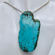 Load image into Gallery viewer, Turquoise, Free Form Pendant Bead | 73x38x6mm | Blue | 1 Pendant Bead |