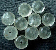 Load image into Gallery viewer, Ten (10) Rare Yellow Calcite Faceted Roundel Beads 4570