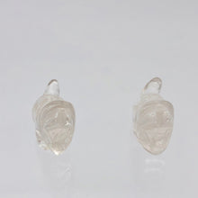 Load image into Gallery viewer, Dinosaur 2 Carved Quartz Triceratops Beads | 21.5x12x7.5mm | Clear - PremiumBead Alternate Image 6