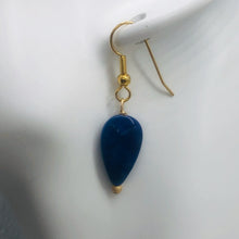 Load image into Gallery viewer, Lapis Lazuli and14K Gold Filled Earrings | 1 5/8" (Long) | Blue | 1 Pair |