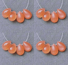 Load image into Gallery viewer, 1 Gem Quality 9x6x3.5mm Peach Moonstone Pear Briolette Bead 6099 - PremiumBead Alternate Image 7