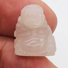 Load image into Gallery viewer, Namaste Rose Quartz Buddha Figurine Worry-Stone | 19x15x9mm | Pink