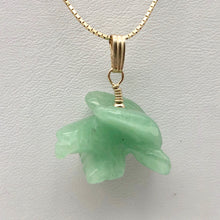 Load image into Gallery viewer, Aventurine Eagle Pendant Necklace | Semi Precious Stone Jewelry | 14k Pendant - PremiumBead Alternate Image 7