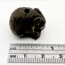 Load image into Gallery viewer, Baa Baa Carved Ram Sheep Boxwood Ojime Netsuke Bead | 22x18x14mm | Brown - PremiumBead Alternate Image 5