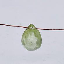 Load image into Gallery viewer, Sapphire1.9ct Flat Faceted Briolette Pendant Bead | 9x6x4mm | Pale Green | 1 |