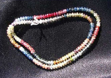 Load image into Gallery viewer, Sexy Fancy Sapphire Faceted Bead Strand 53cts 108065A - PremiumBead Alternate Image 2
