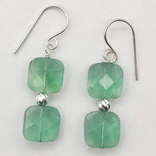 Load image into Gallery viewer, Fluorite Sterling Silver Dangle | 1.5" Long | Green | 1 Earrings |