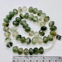 Load image into Gallery viewer, Rutilated Quartz 80 grams Faceted Graduated Roundels | 12x8mm | Green/Clear | 18