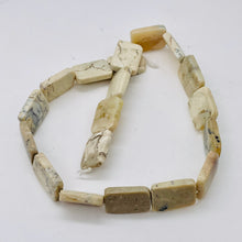 Load image into Gallery viewer, African Opal Flat Rectangle Bead Strand 103273
