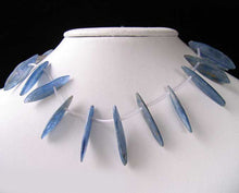 Load image into Gallery viewer, Blue Kyanite Knife Cut Briolette Beads Strand 110466 - PremiumBead Primary Image 1